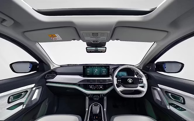 tata harrier ev interior image