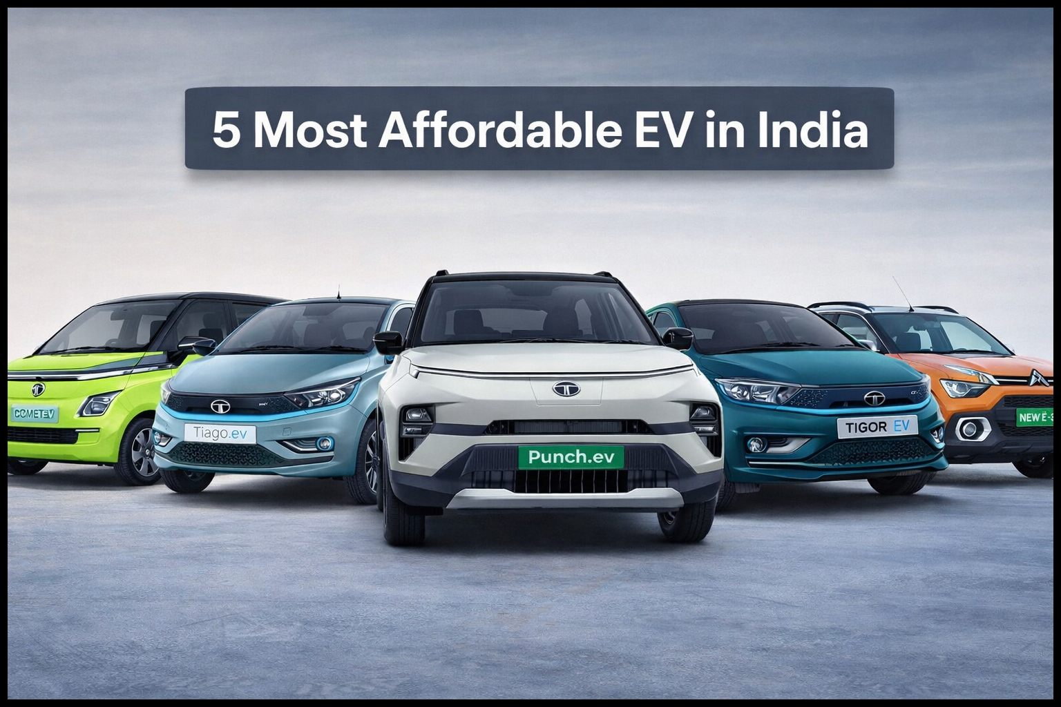 5 Most Affordable Electric Vehicles in India